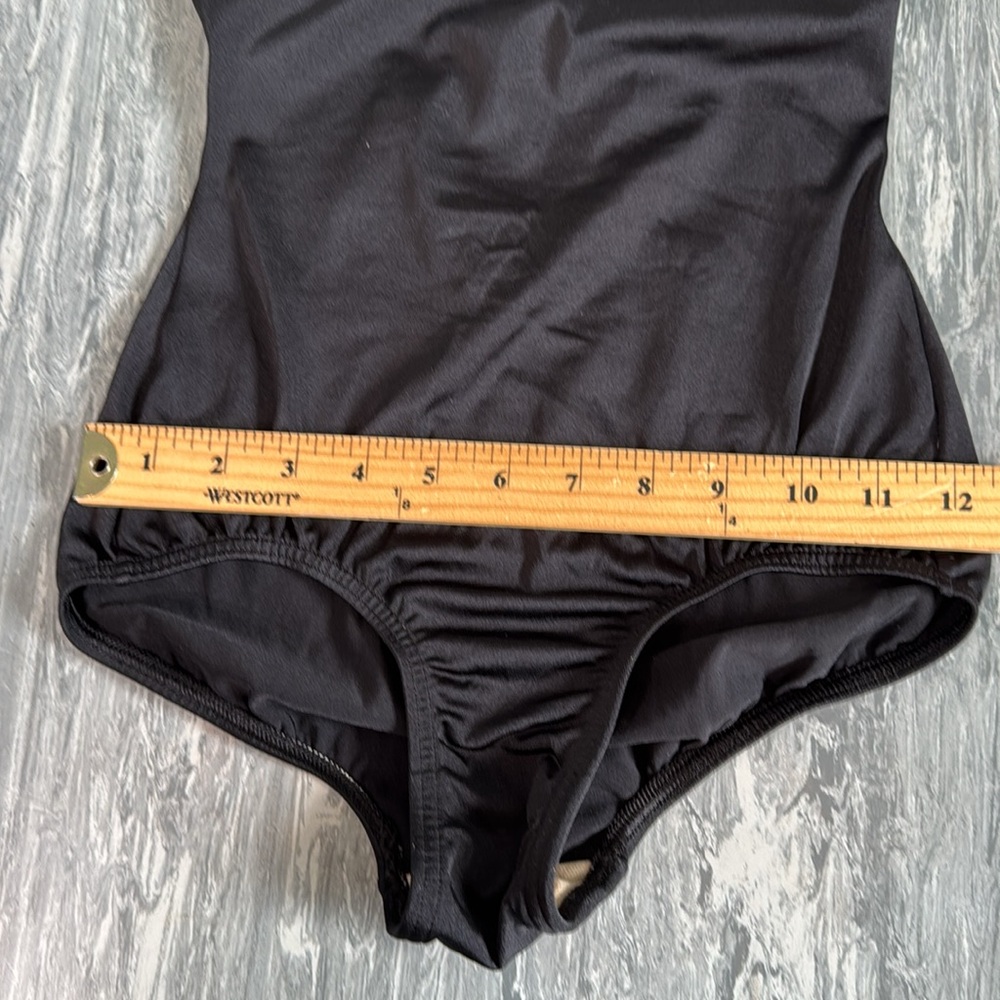 ❤️3/$30 Premiere Collection by Body Wrappers Black Leotard - Picture 9 of 10